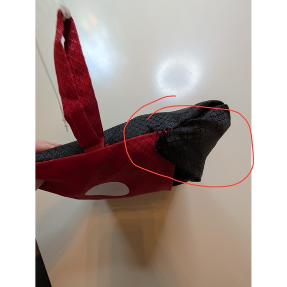 Disney Mickey Mouse Foldable Reusable‎ Beach Picnic Blanket W/ Weights Red Black - Picture 12 of 12